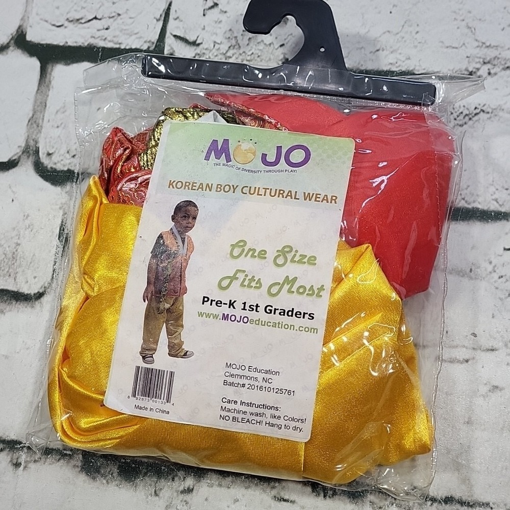 Mojo Play Costume Korean Boy‎ Cultural Wear Dress-Up Pretend Fits PreK-1st Grade